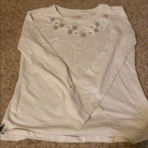 Cat & Jack white festive long sleeve